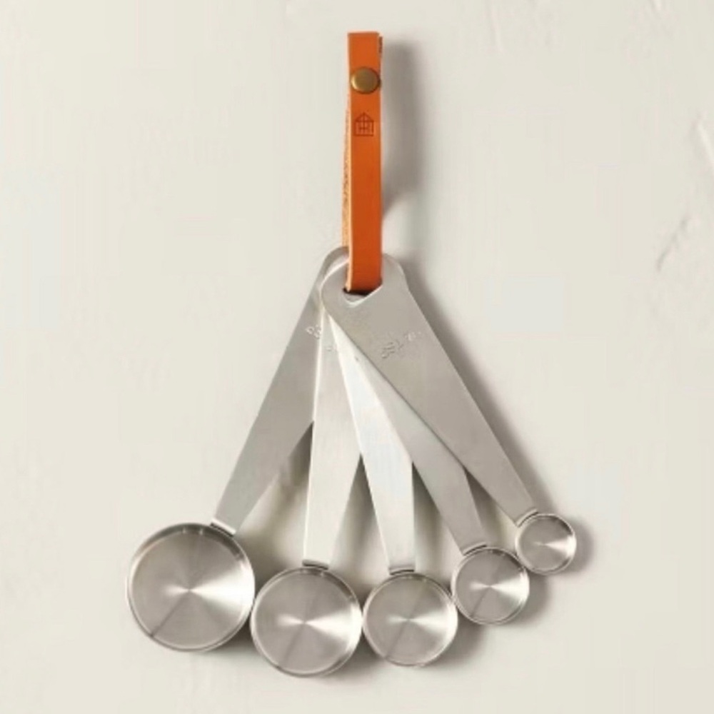 5pc Measuring Spoon Set Vintage Silver Finish - Hearth & Hand with Magnolia